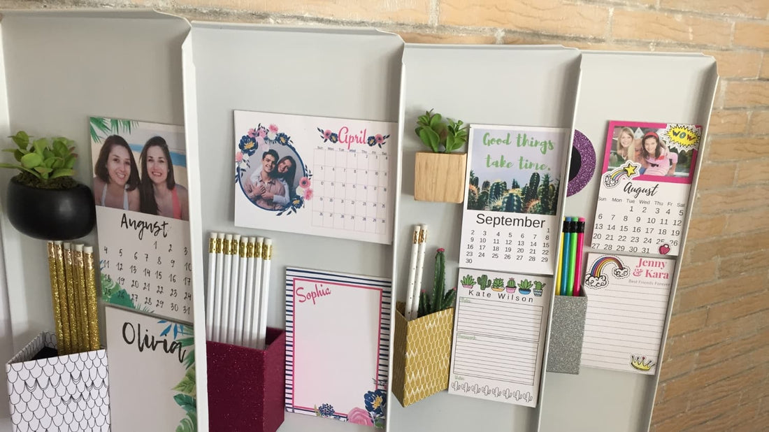 school locker organization | locker decorations DIY using  photos for locker accessory