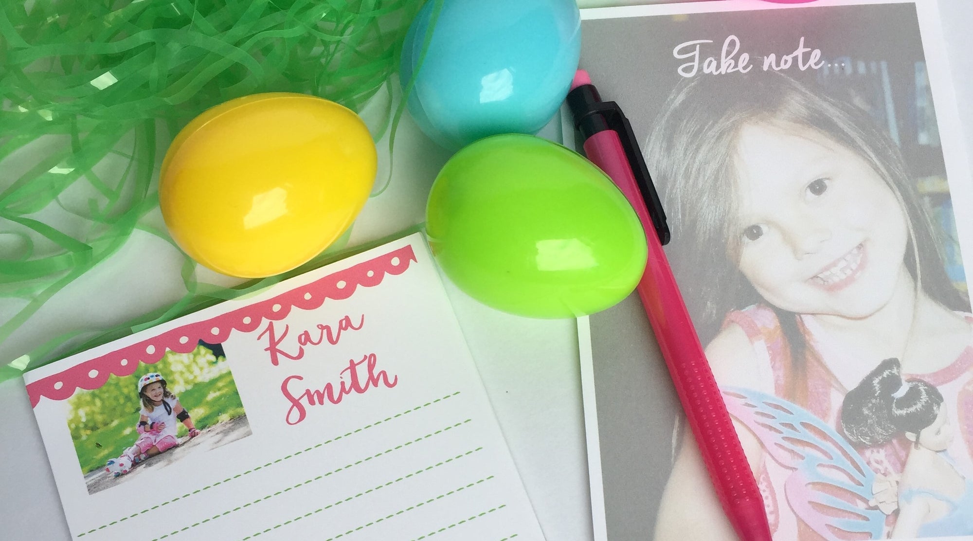 Easter basket ideas using make your calendars and notpeads