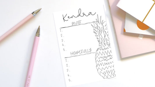 bullet journal ideas for printed notepads and calendars make perfect planner accessory or personalized gift
