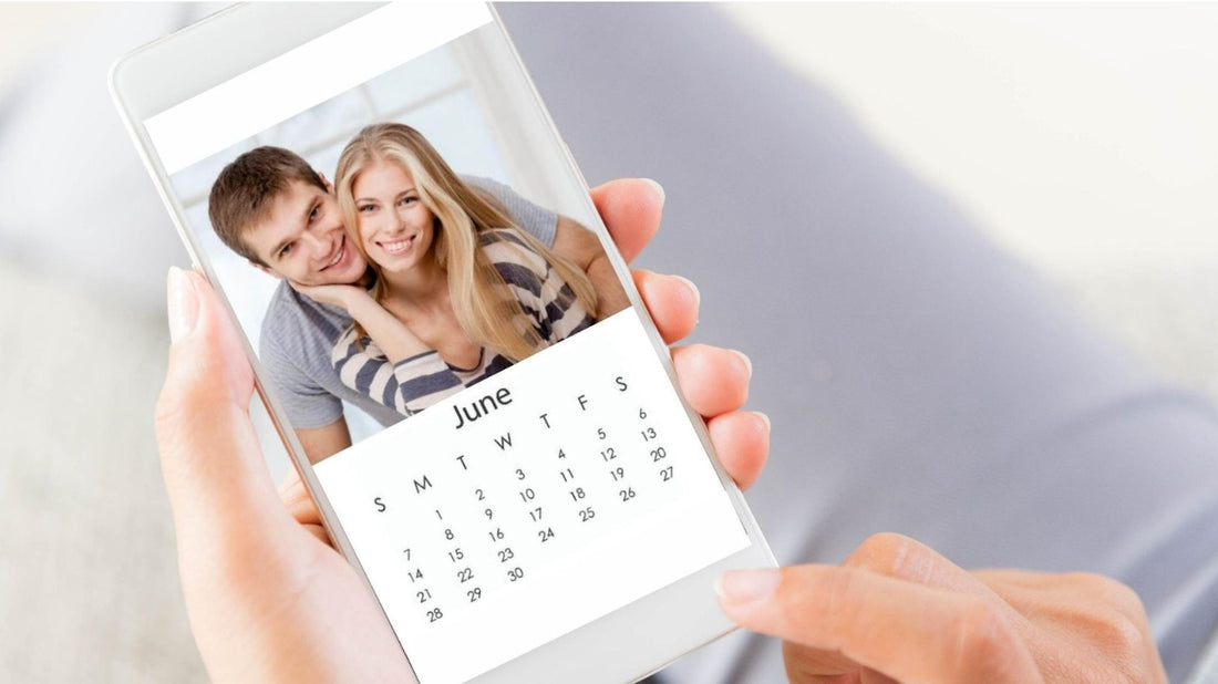 personalized photo calendar made on phone using photo edited pics