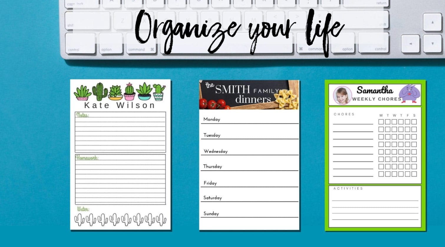 to do lists can be customized to keep organized | resize free printables to fit 4"x6"